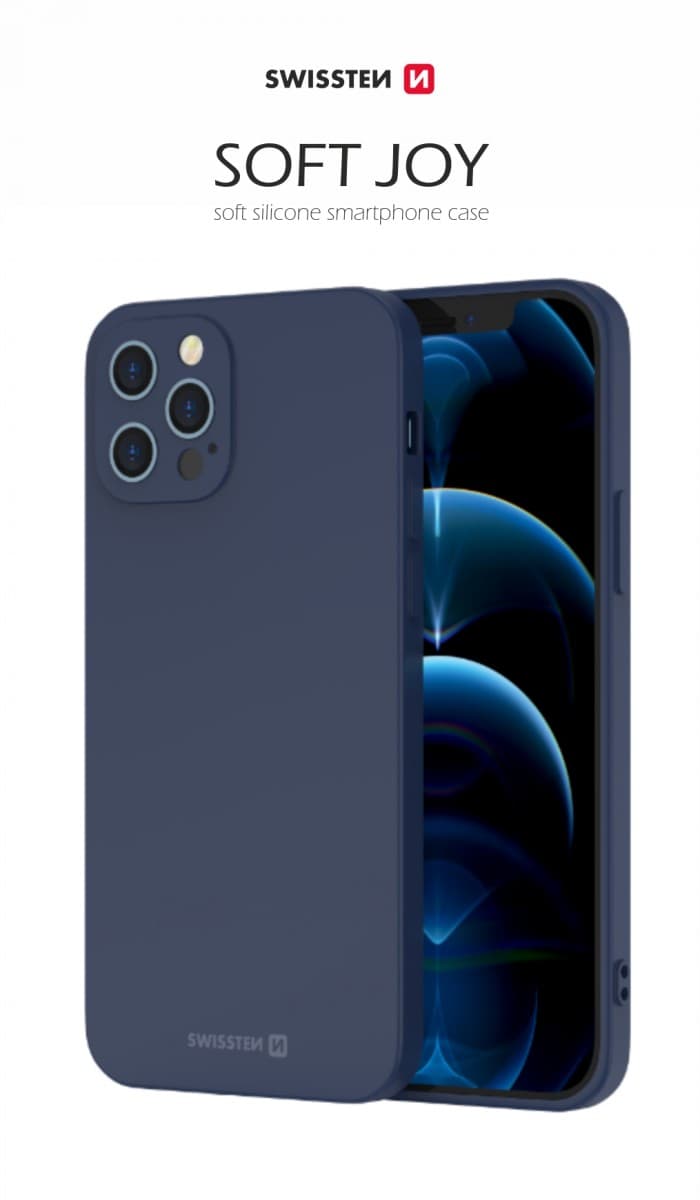 Zadní kryt Swissten Soft Joy pro iPhone 16 modrý - náhled 1