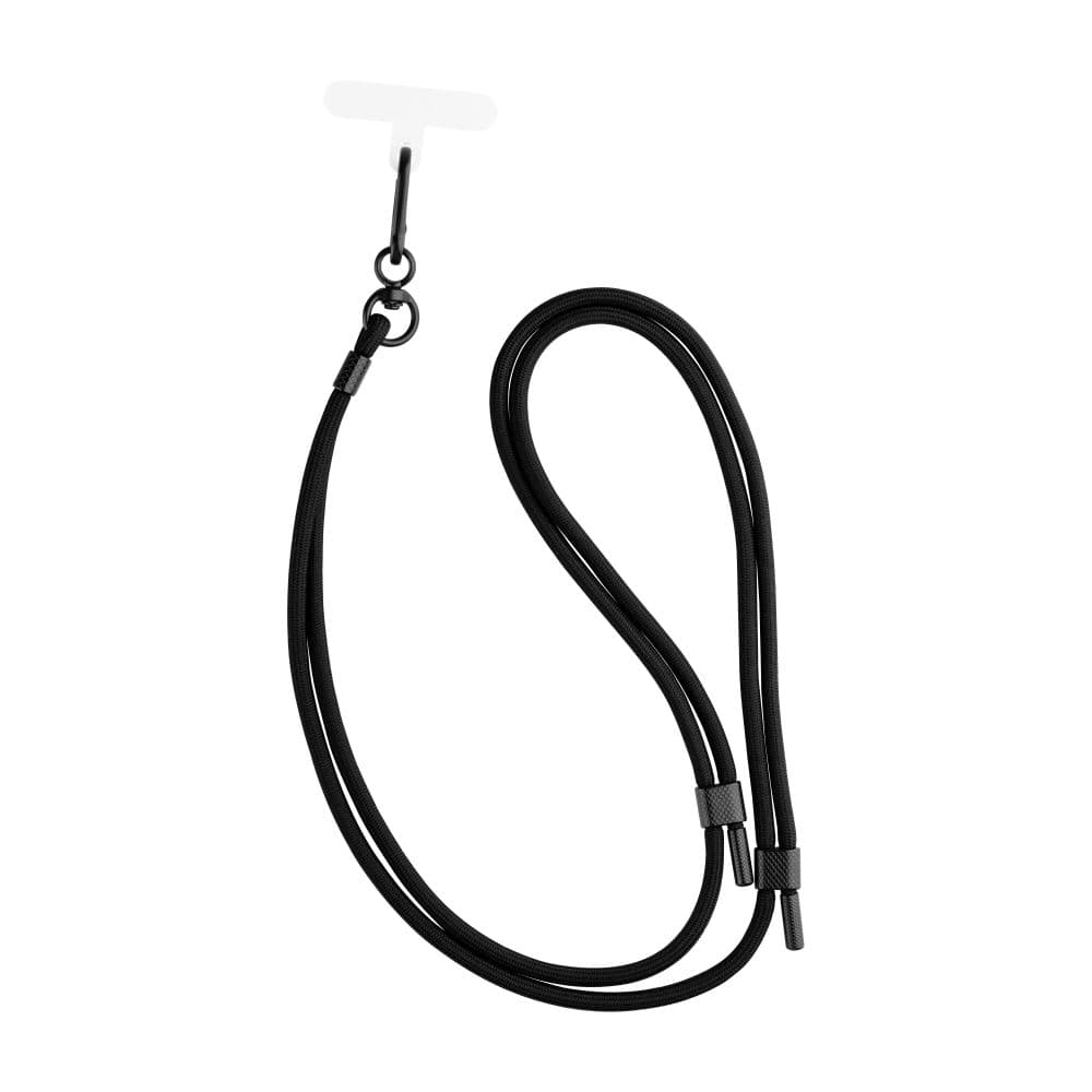 Univerzální šňůrka FIXED NeckUni pro telefony, černá - náhled 1