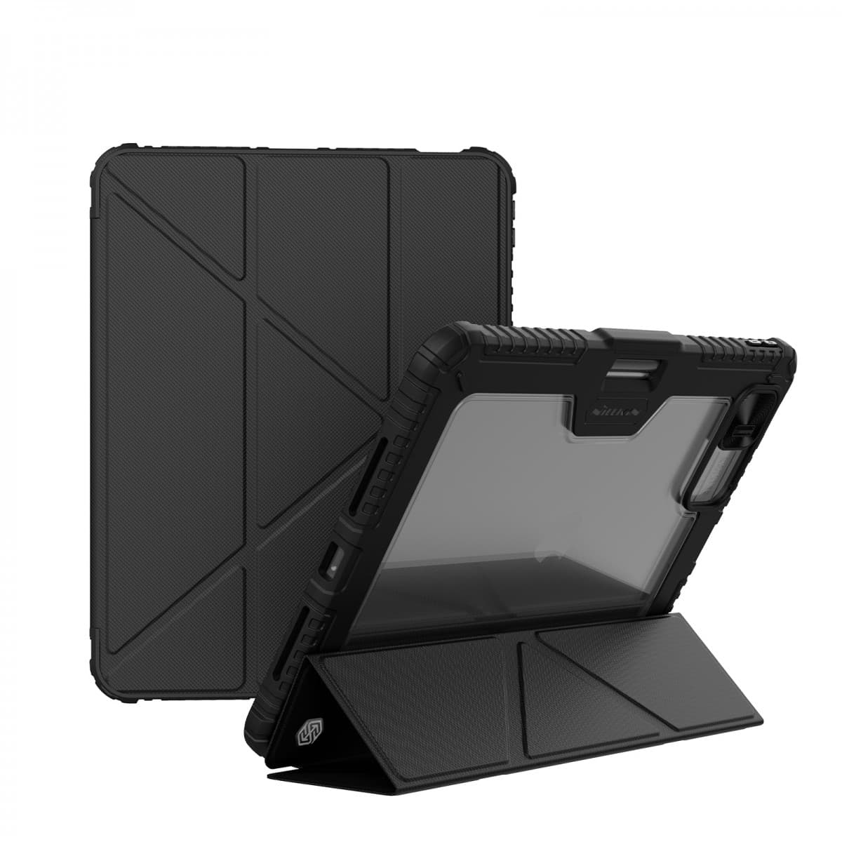 Pouzdro na tablet Nillkin Bumper PRO Protective Stand Case Multi-angle pro iPad Pro 12.9 2020/2021/2022/ Air 13 2024 Black - náhled 1