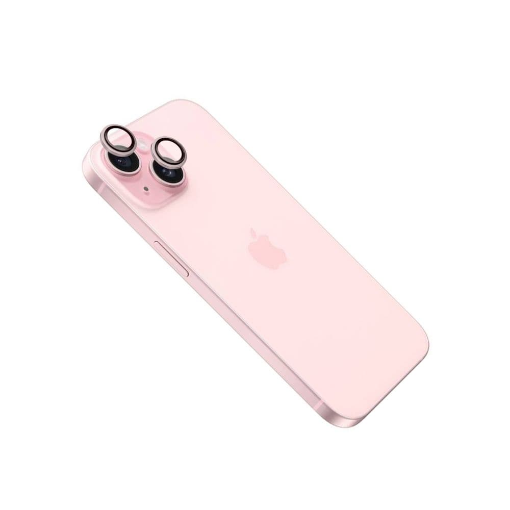 Ochranná skla čoček fotoaparátů FIXED Camera Glass pro Apple iPhone 16/16 Plus, růžová - náhled 1