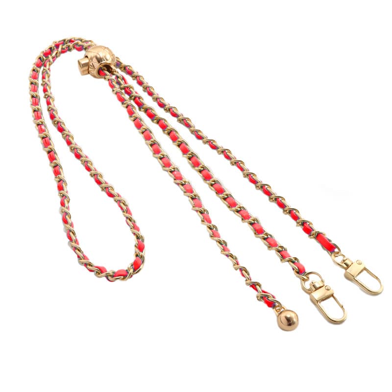 Šňůrka na mobil Braided červeno-zlatá - náhled 1