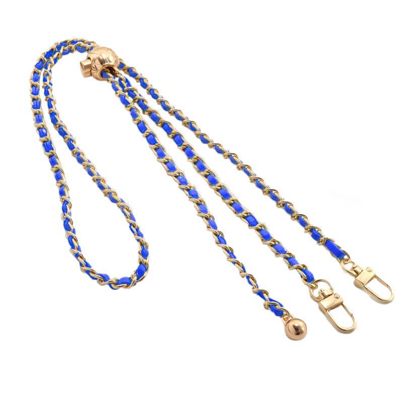 Šňůrka na mobil Braided modro-zlatá - náhled 1
