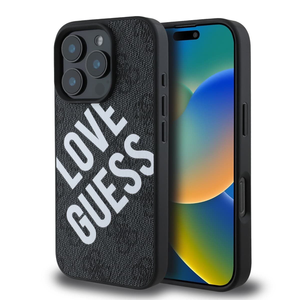 Zadní kryt Guess PU Leather 4G Big Love Logo MagSafe pro iPhone 16 Pro Black - náhled 1