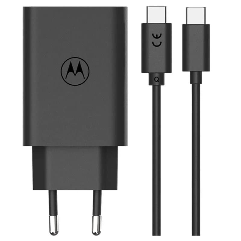 Rychlonabíječka Motorola TurboPower GaN vč. datového kabelu USB-C 68W černá - náhled 1
