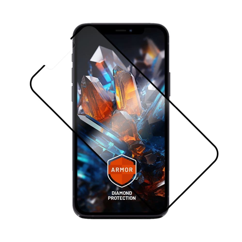 Ultra odolné tvrzené sklo FIXED Armor s Anti-dust aplikátorem a AR vrstvou pro Apple iPhone 12-12Pro-13-13 Pro-14, černé - náhled 1