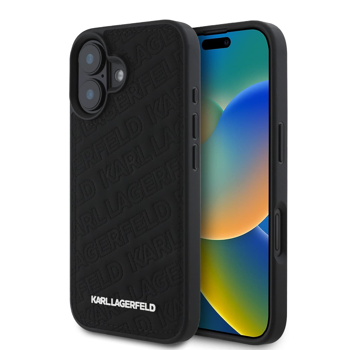 Zadní kryt Karl Lagerfeld PU Quilted Pattern pro iPhone 16 Black - náhled 1