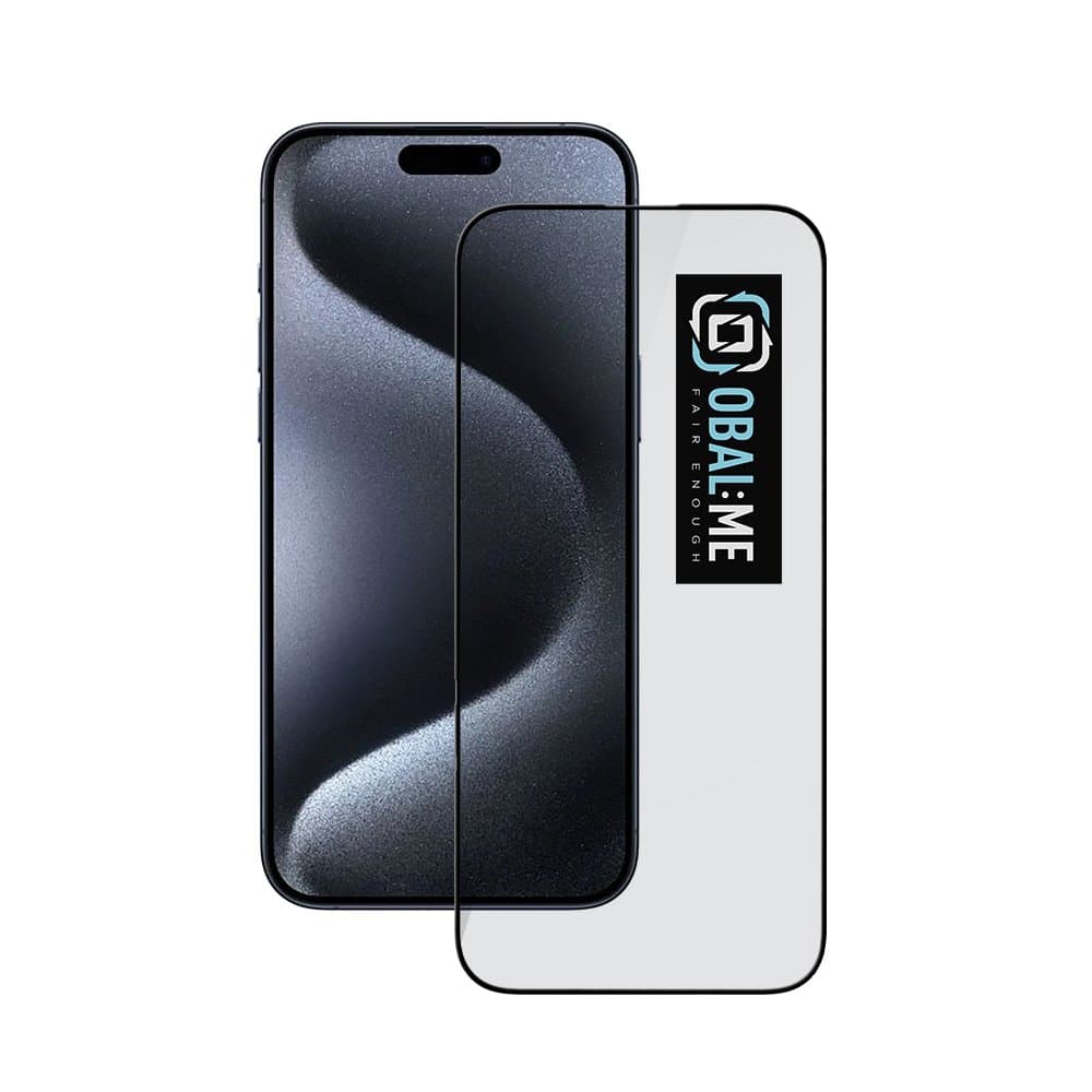 Tvrzené sklo OBAL:ME 5D pro iPhone 16 Pro černé - náhled 1