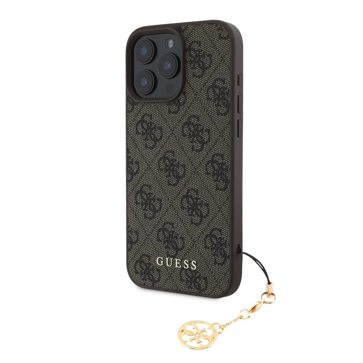 Zadní kryt Guess 4G Charm pro iPhone 16 Pro Max Tone on Tone Brown - náhled 1