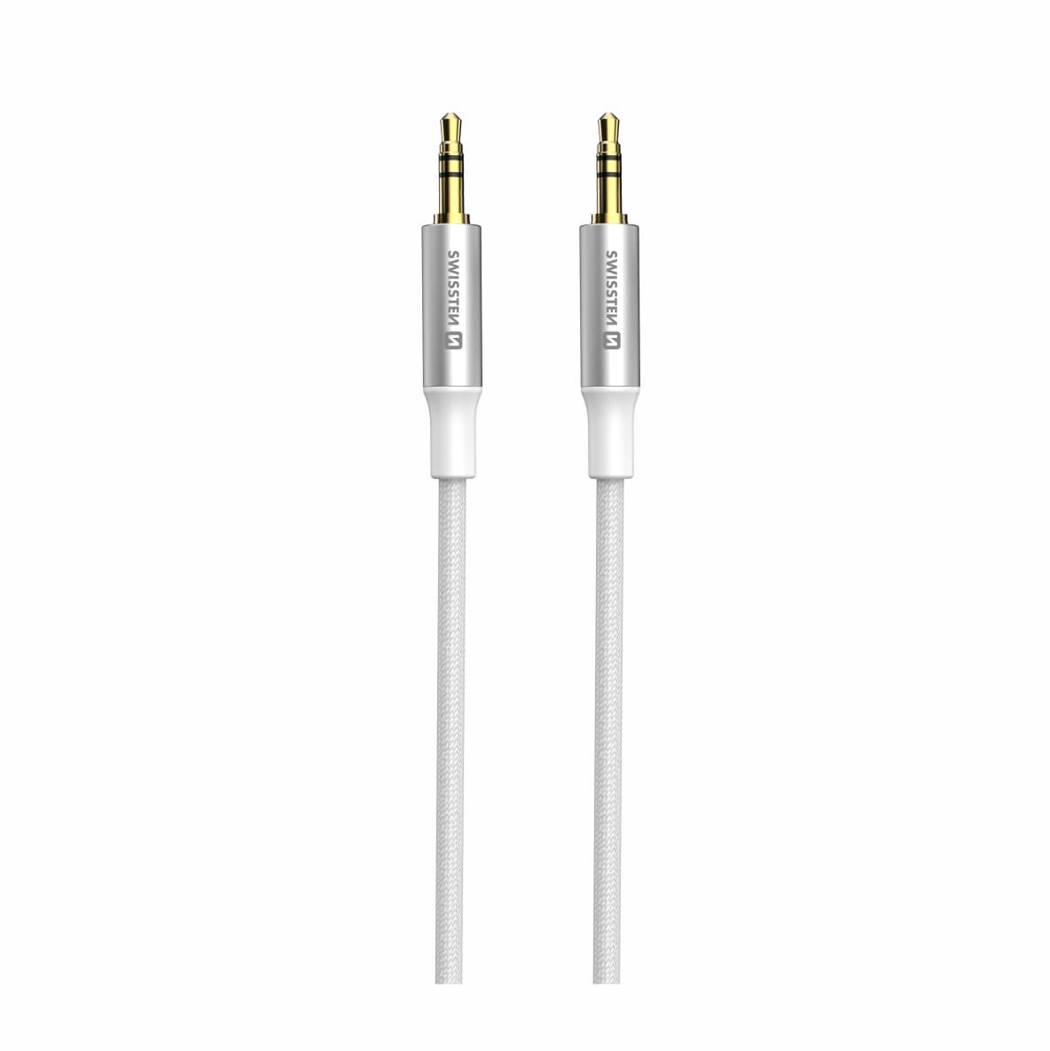 Audio kabel Swissten 3,5mm jack - 3,5mm jack 1,5 m bílý