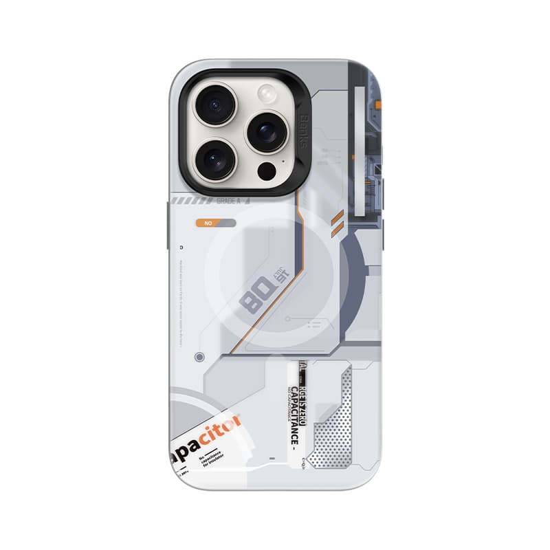 Zadní kryt Benks Magnetic Mecha pro iPhone 15 Pro Max bílý - náhled 1