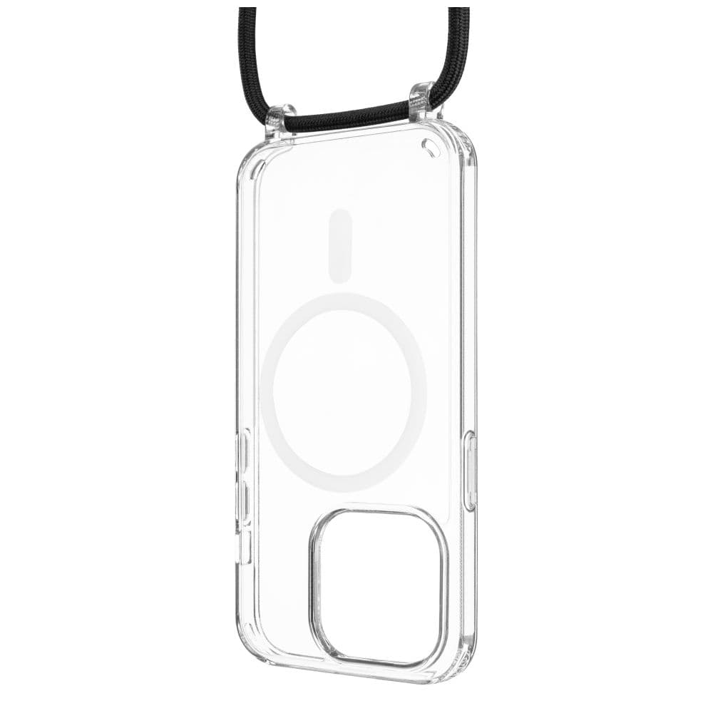 Pouzdro FIXED MagPure Neck s černou šňůrkou na krk pro Apple iPhone 16 Plus - náhled 1