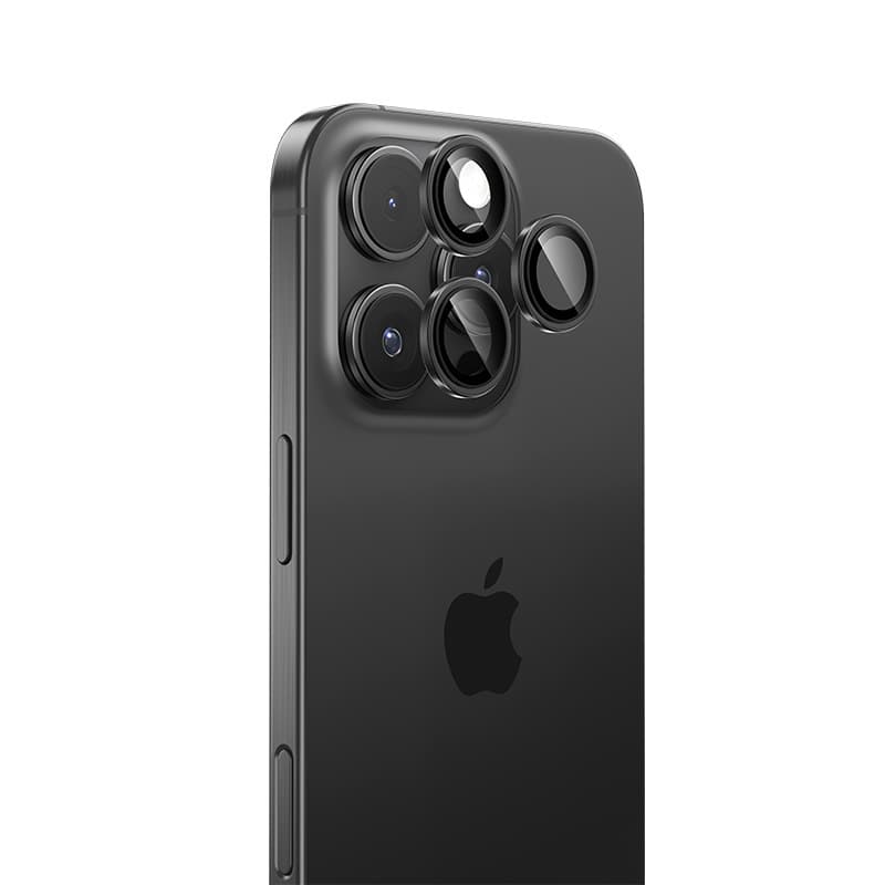 Tvrzené sklo Benks Warrior Lens Protector na fotoaparát pro iPhone 16 Pro-16 Pro Max (čočka 3 kusy) stříbrná - náhled 1