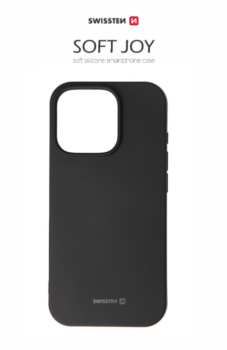 Zadní kryt Swissten Soft Joy pro iPhone 16 Pro Max černý - náhled 1