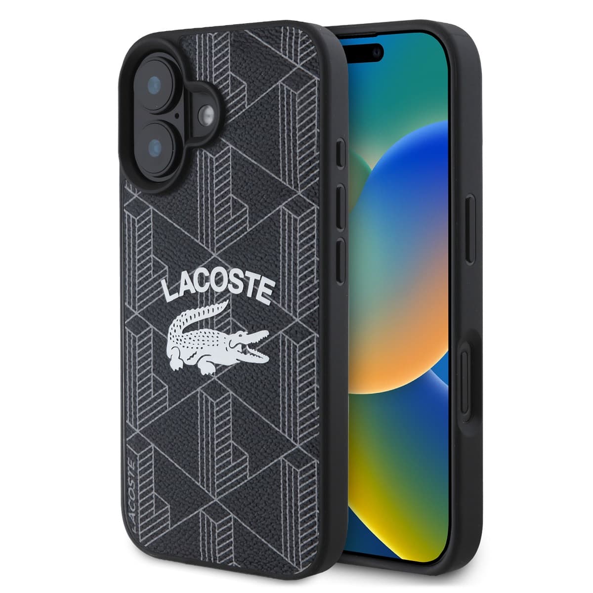 Zadní kryt Lacoste Blend Monogram MagSafe pro iPhone 16 Black - náhled 1