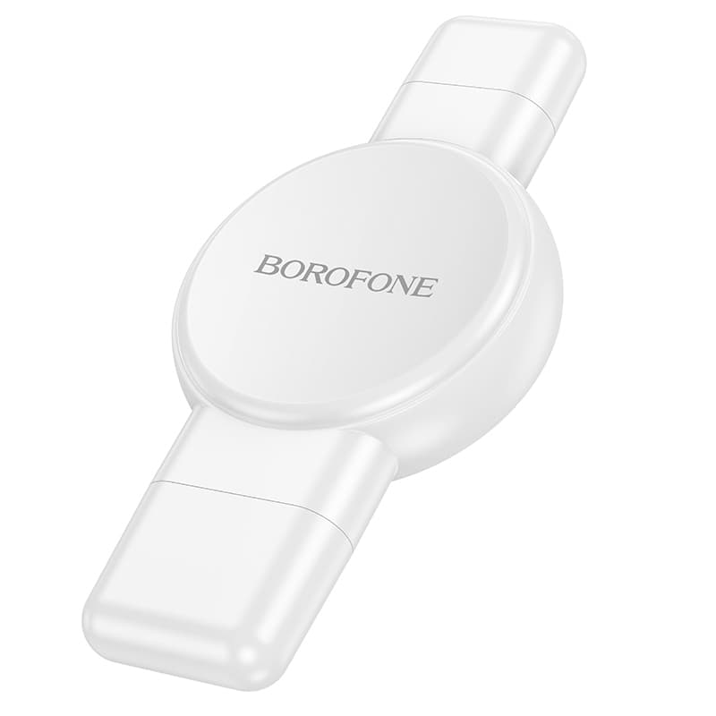 Bezdrátová nabíječka Borofone BQ31 Portable 2,5W pro iWatch 1-9, SE-SE2, Samsung Ultra-Ultra2 bílá - náhled 1