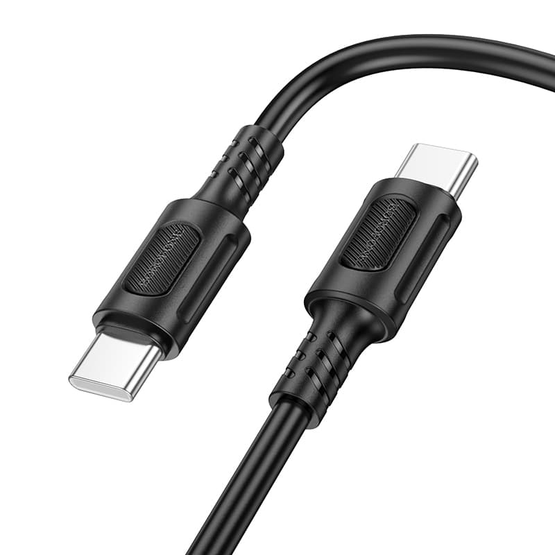Datový kabel Borofone BX111 Feliz USB-C - USB-C 60W 3A 1 metr černý - náhled 1