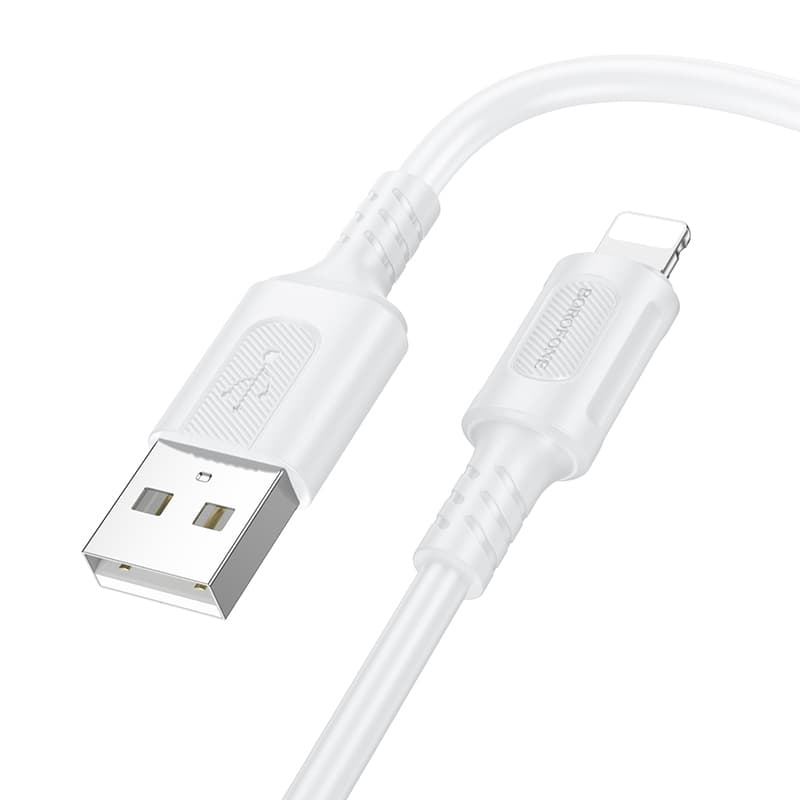 Datový kabel Borofone BX111 Feliz USB-A - Lightning 2,4A 1 metr bílý - náhled 1