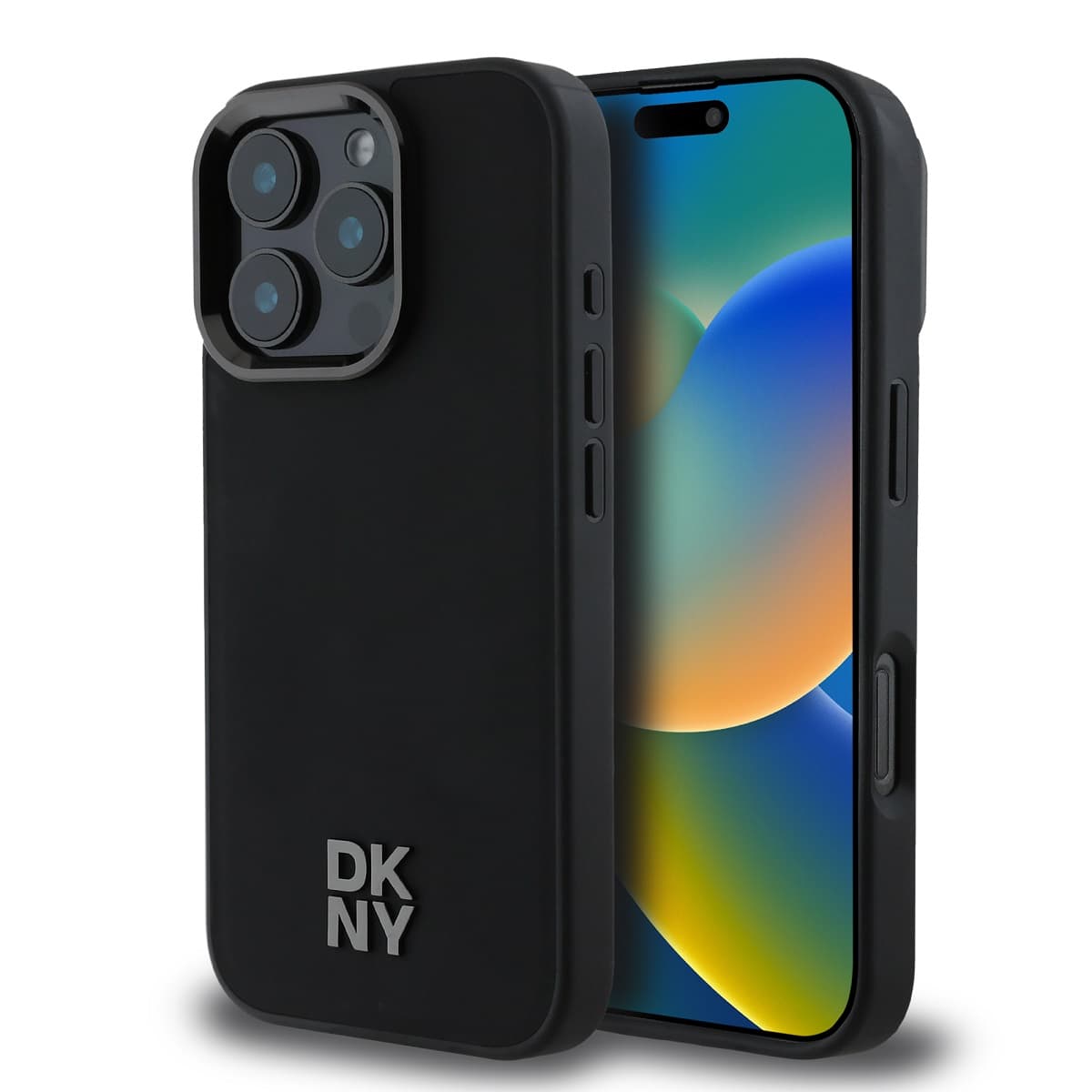 Zadní kryt DKNY PU Leather Stack Logo Magsafe pro iPhone 16 Pro Black - náhled 1