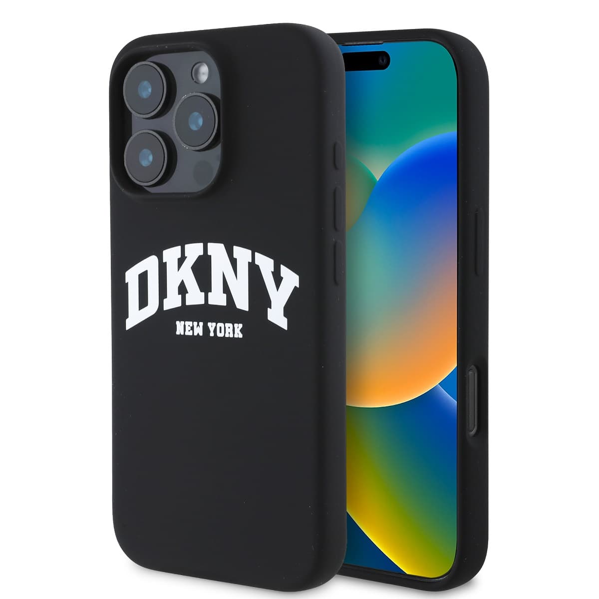 Zadní kryt DKNY Liquid Silicone Arch Logo MagSafe pro iPhone 16 Pro Black - náhled 1
