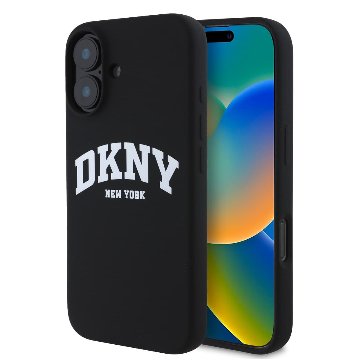 Zadní kryt DKNY Liquid Silicone Arch Logo MagSafe pro iPhone 16 Black - náhled 1