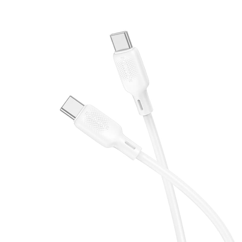 Datový kabel Borofone BX113 Lenny USB-C - USB-C  PD 60W 3A 1m bílý - náhled 1