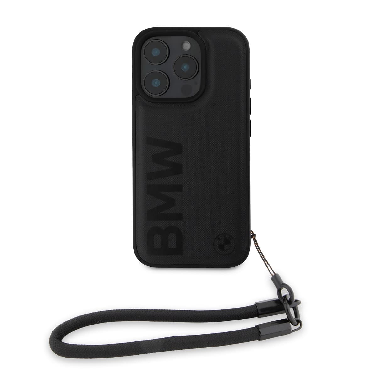 Zadní kryt BMW Leather Signature and Strap pro iPhone 16 Pro Black - náhled 1