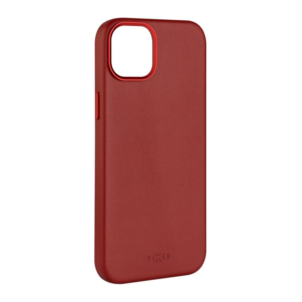 Kožený zadní kryt FIXED MagLeather s podporou MagSafe pro Samsung Galaxy S25 Ultra, červený - náhled 1