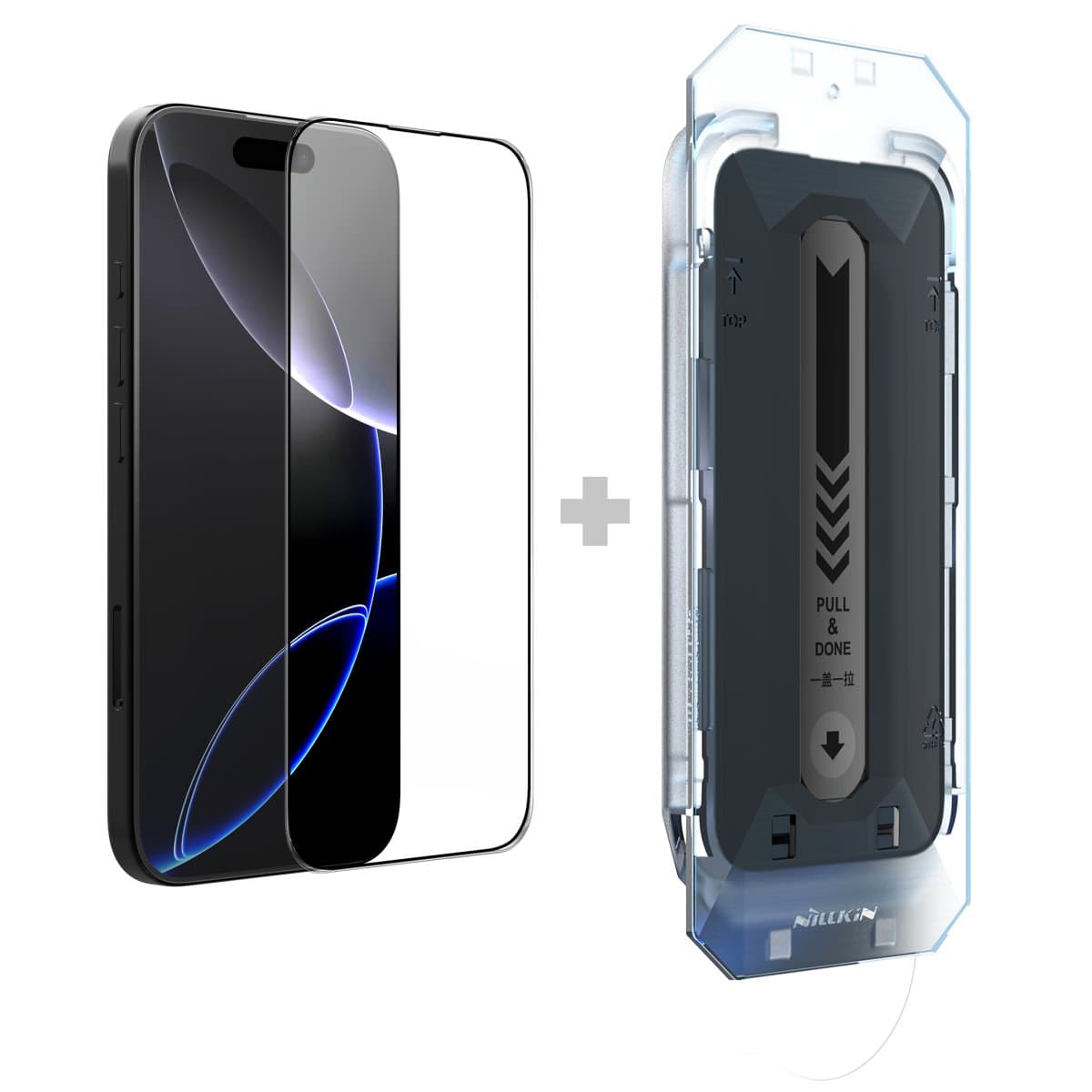 Tvrzené sklo Nillkin 2.5D CP+ PRO Black pro Apple iPhone 16 Pro (s aplikátorem) - náhled 1