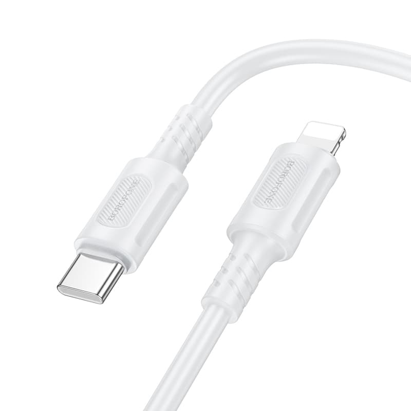 Kabel Borofone BX111 Feliz - Type C to Lightning - PD 27W 1 metr bílý - náhled 1