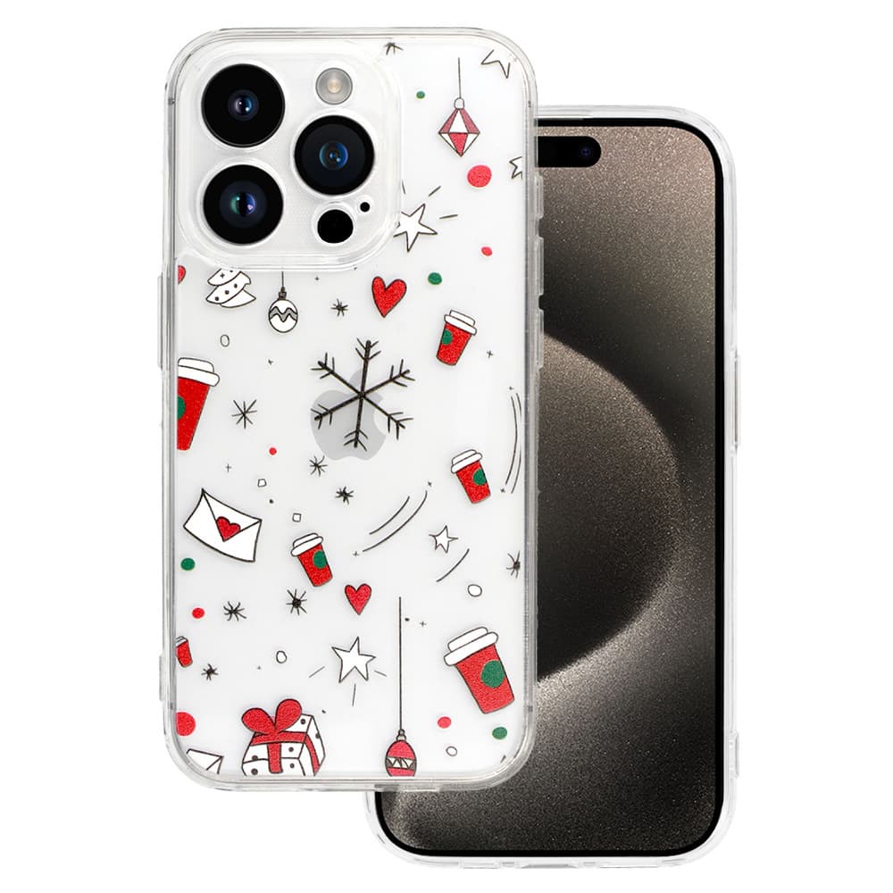 Zadní kryt TEL PROTECT Christmas Clear iPhone 15 Pro Max Design 3 - náhled 1