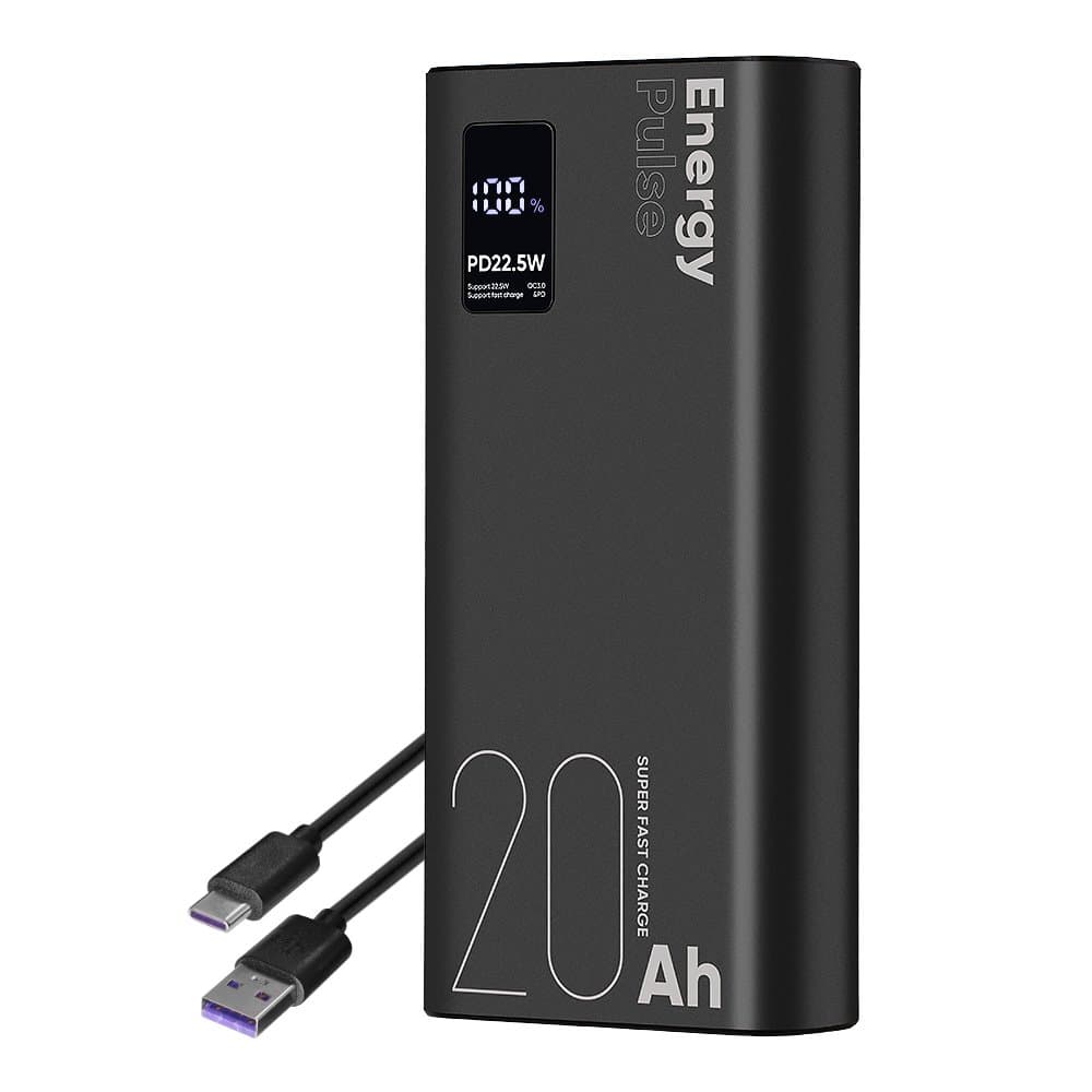Powerbanka OBAL:ME EnergyPulse 20000mAh 22.5W černá - náhled 1