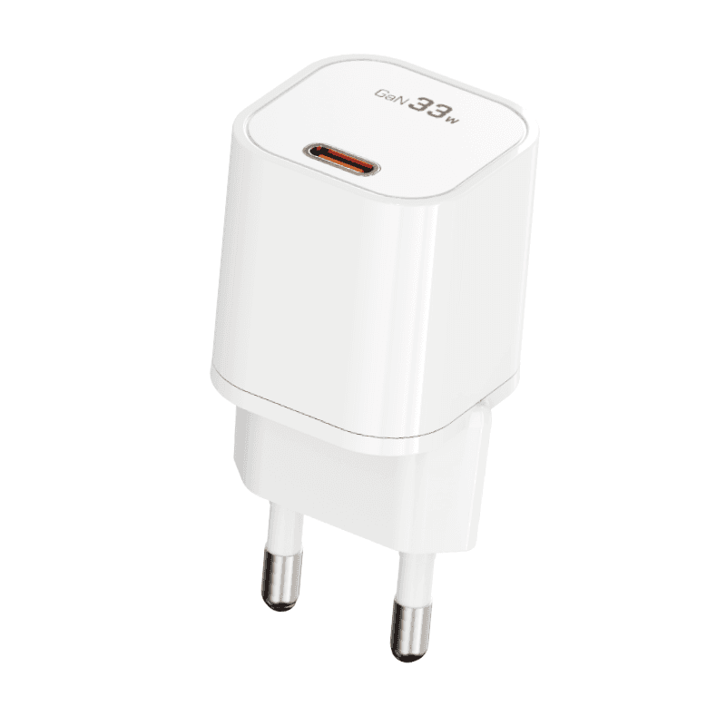 Adaptér Rock T88 Sugar Cube Series GaN s funkcí rychlonabíjení QC, PD 33W 3A bílý - náhled 1