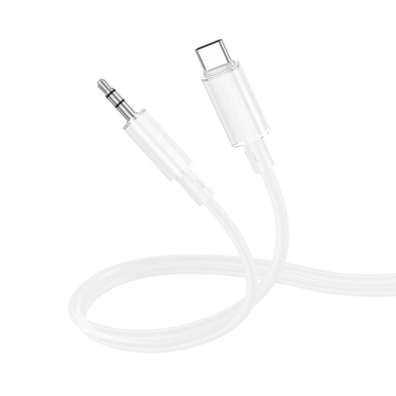 Kabel Borofone BL21 Lemon USB-C - jack 3,5 mm 1m bílý - náhled 1