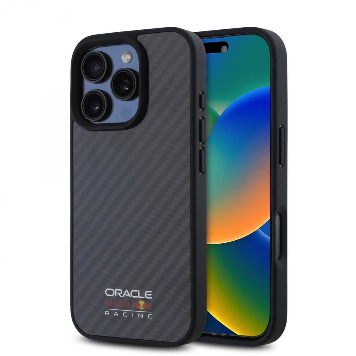 Zadní kryt Red Bull Carbon Shiny Logo MagSafe pro iPhone 16 Pro Max Black - náhled 1