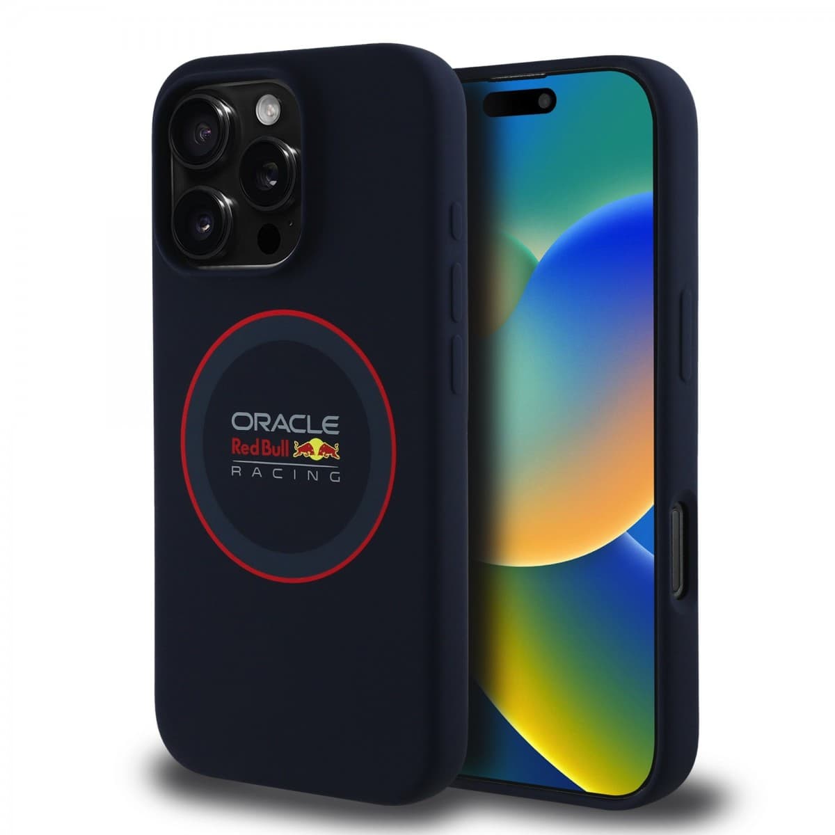 Zadní kryt Red Bull Silicone Red Ring MagSafe pro iPhone 16 Pro Max Navy - náhled 1