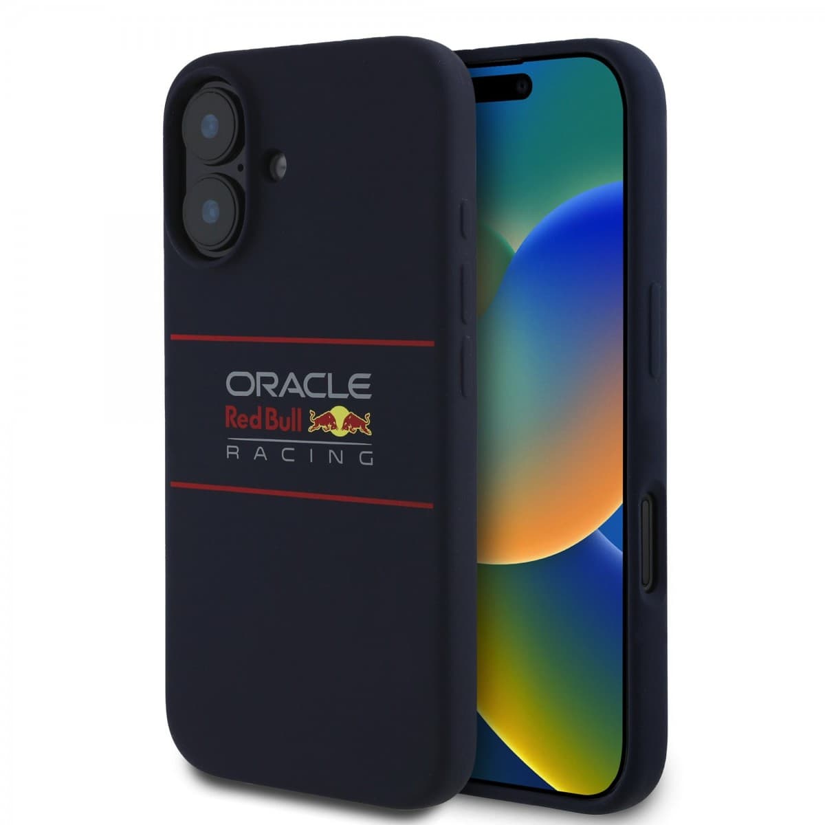 Zadní kryt Red Bull Silicone Horizontal Logo MagSafe pro iPhone 16 Plus Navy - náhled 1