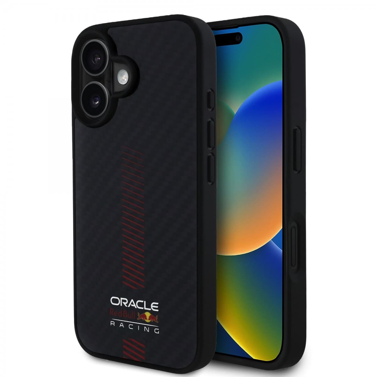 Zadní kryt Red Bull Carbon Powerbar MagSafe pro iPhone 16 Black - náhled 1
