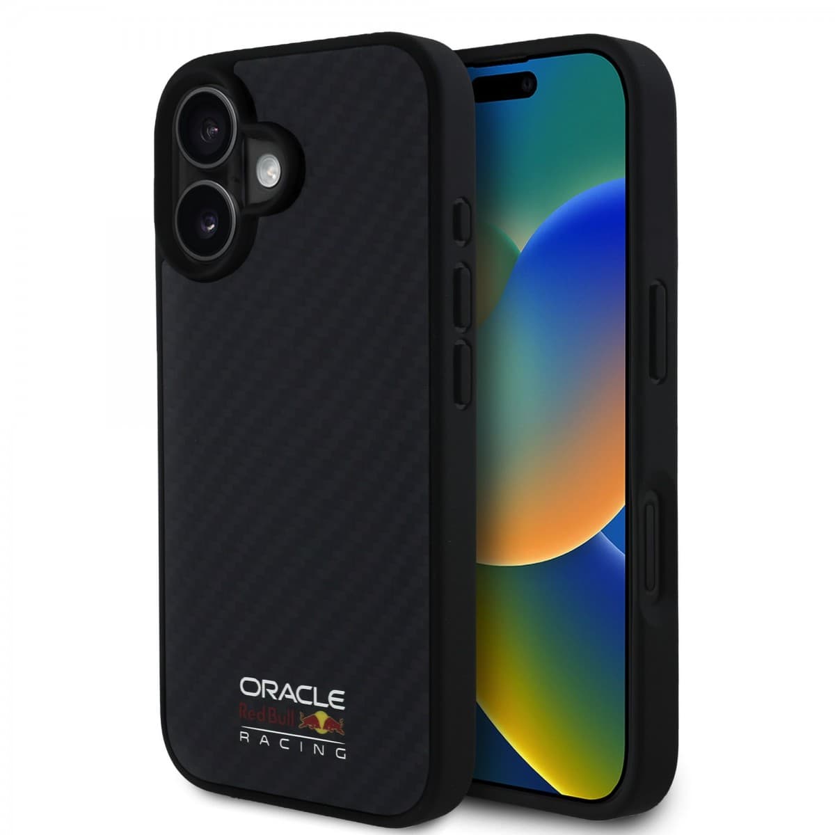 Zadní kryt Red Bull Carbon Shiny Logo MagSafe pro iPhone 16 Black - náhled 1