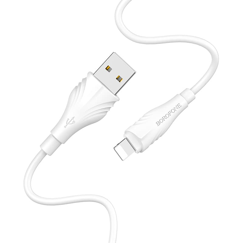 Datový kabel Borofone BX18 Optimal USB-A - Lightning 2A 1m bílý - náhled 1