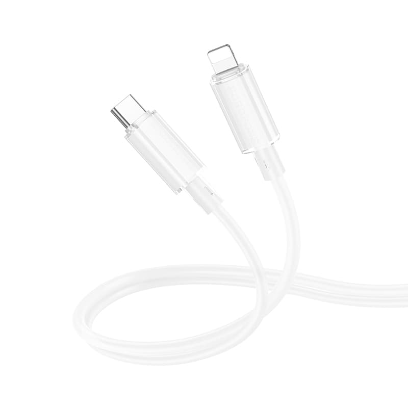 Datový kabel Borofone BX112 Lemon USB-C - Lightning - PD 27W 1m bílý - náhled 1