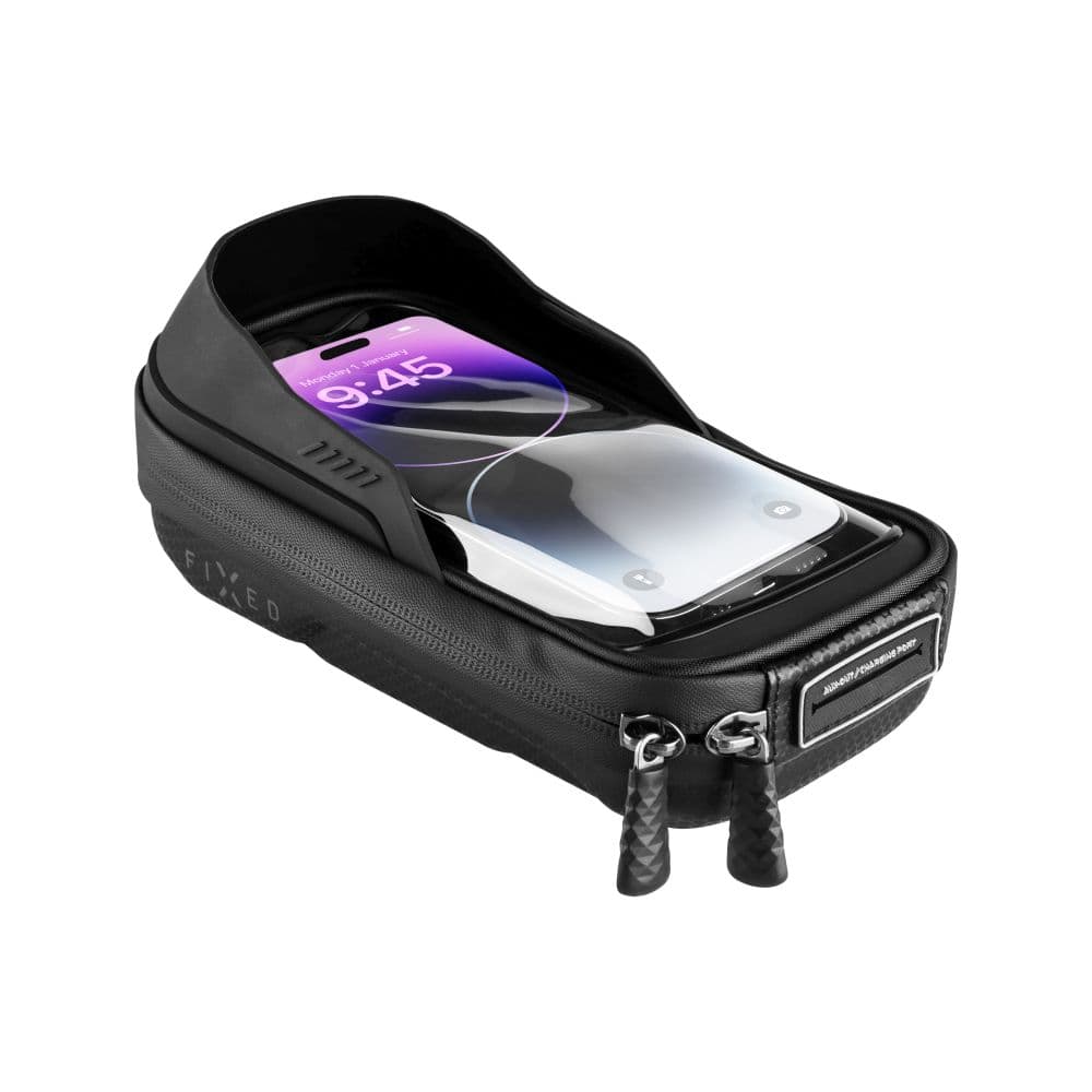 Odnímatelné pouzdro mobilního telefonu na kolo FIXED Bikee Bag 2, černý - náhled 1