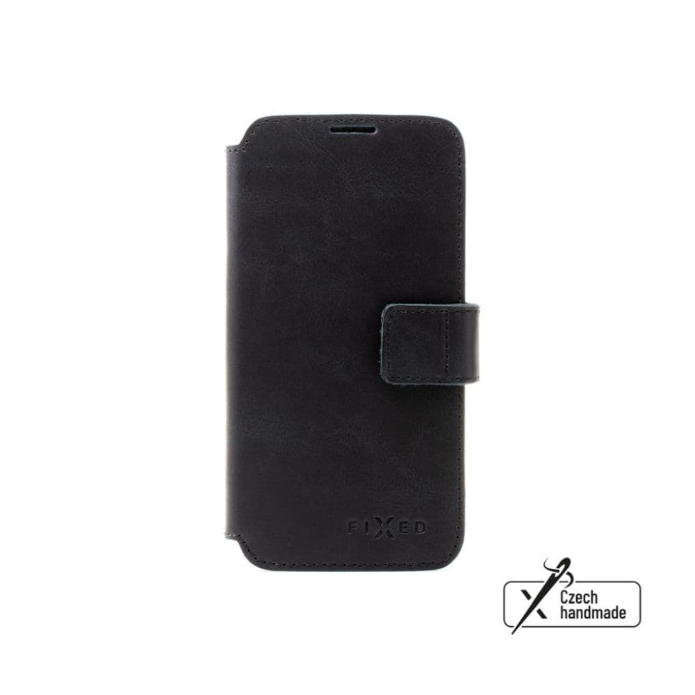 Kožené pouzdro typu kniha FIXED ProFit pro Samsung Galaxy S25+, černé - náhled 1