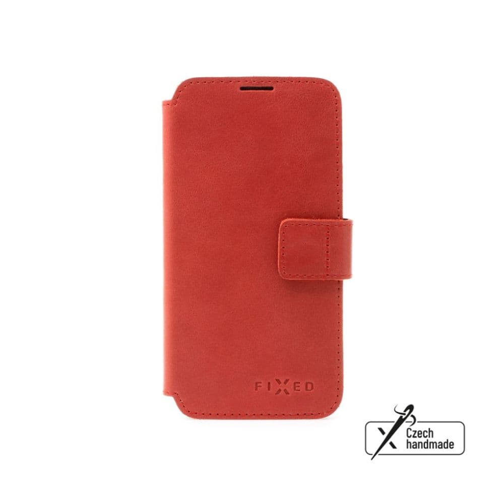 Kožené pouzdro typu kniha FIXED ProFit pro Samsung Galaxy S25+, červené - náhled 1