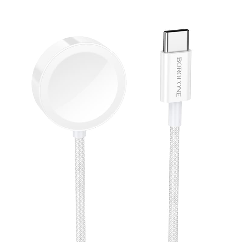 Bezdrátová nabíječka Borofone BQ37 Star 2,5W pro iWatch 1-9, SE-SE2, Samsung Ultra-Ultra2 bílá - náhled 1