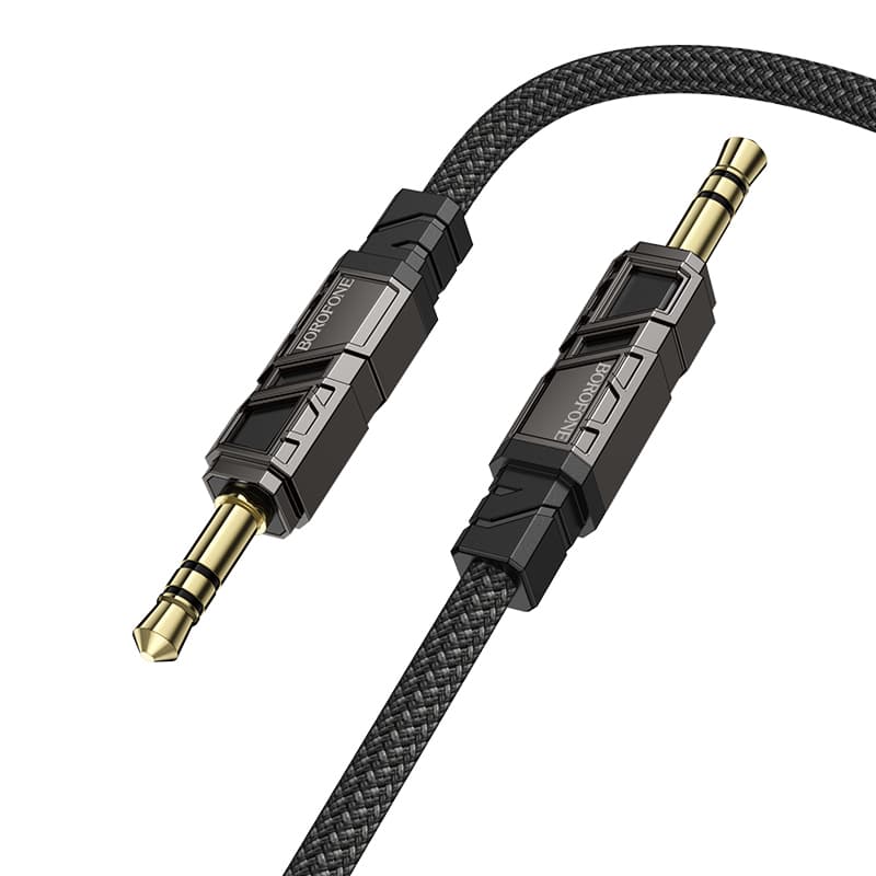 Kabel Borofone BL22 Dignity jack 3,5 mm - jack 3,5 mm 1m černý - náhled 1