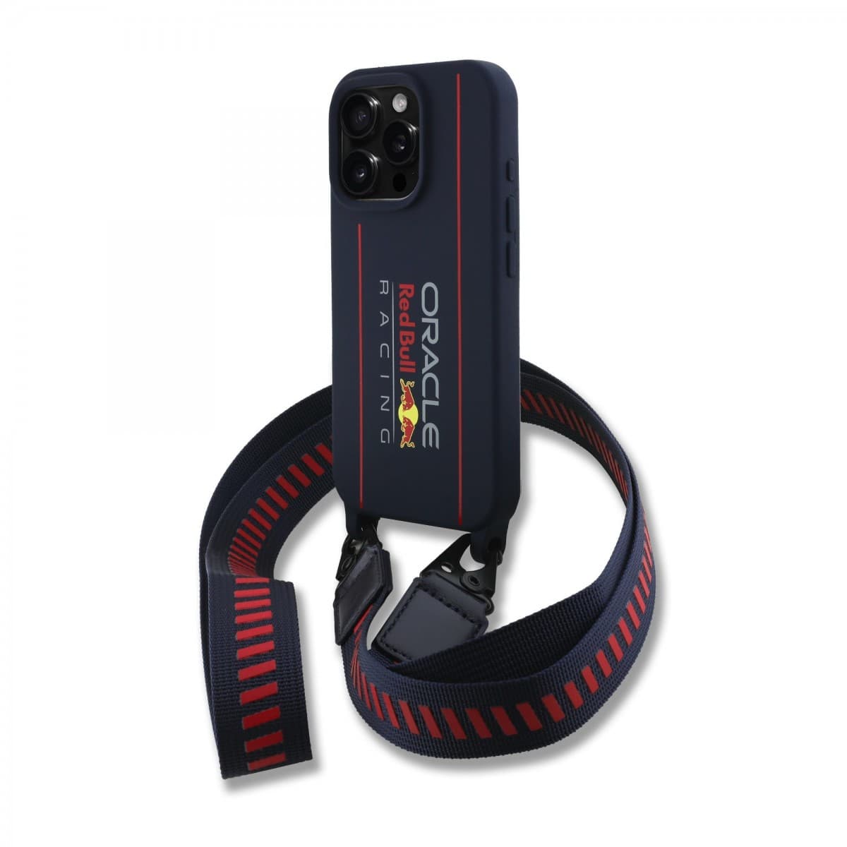 Zadní kryt Red Bull Silicone Vertical Logo MagSafe + Crossbody Popruh pro iPhone 16 Pro Max Navy - náhled 1