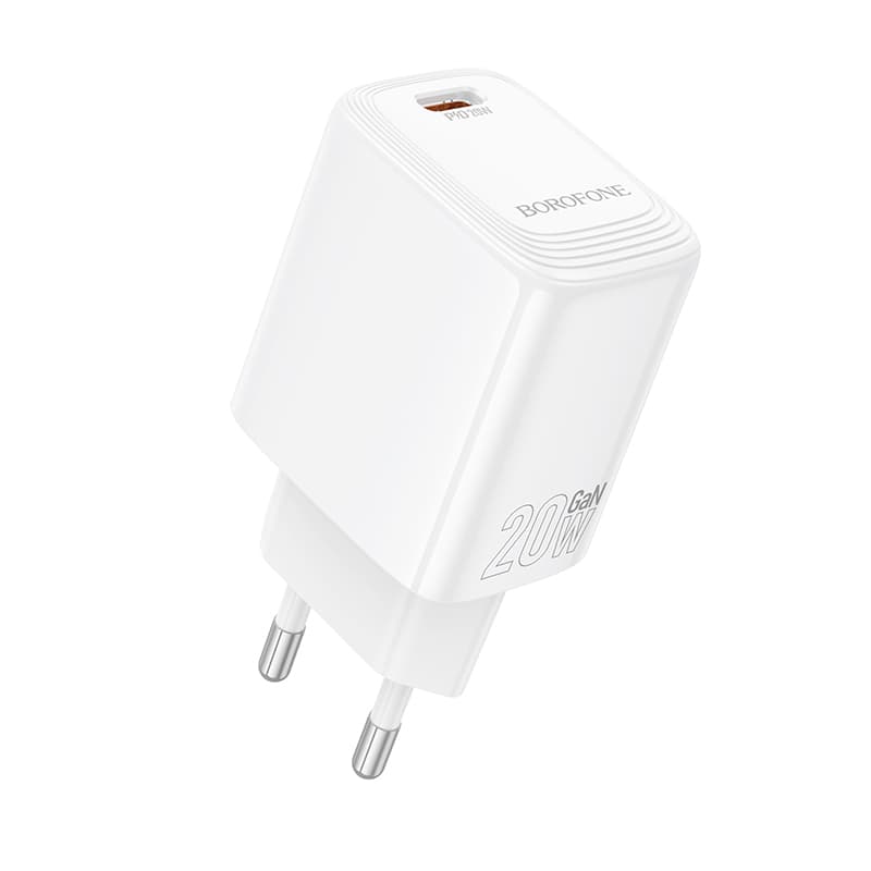 Adaptér Borofone BN26 Fuente s funkcí rychlonabíjení 20W bílý - náhled 1