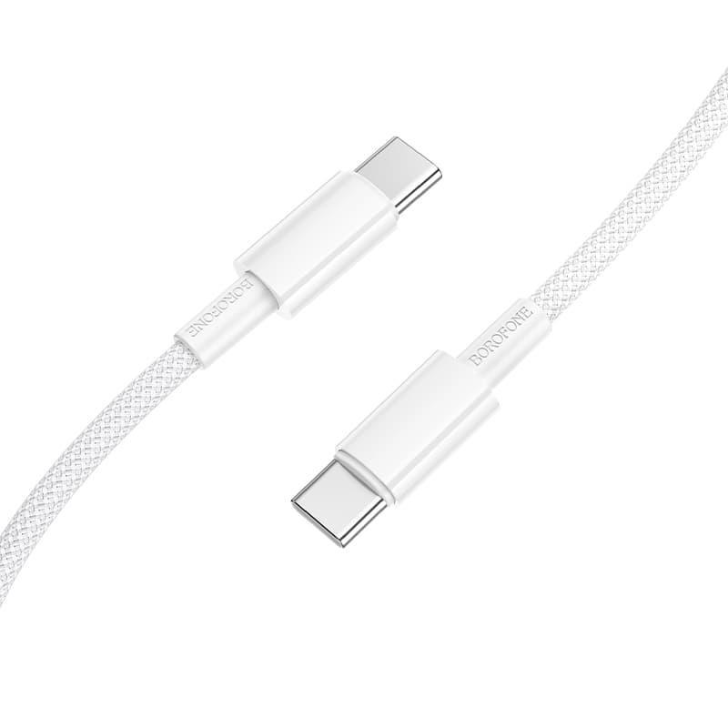 Datový kabel Borofone BX117 Source USB-C - USB-C PD 60W 3A 1m bílý - náhled 1
