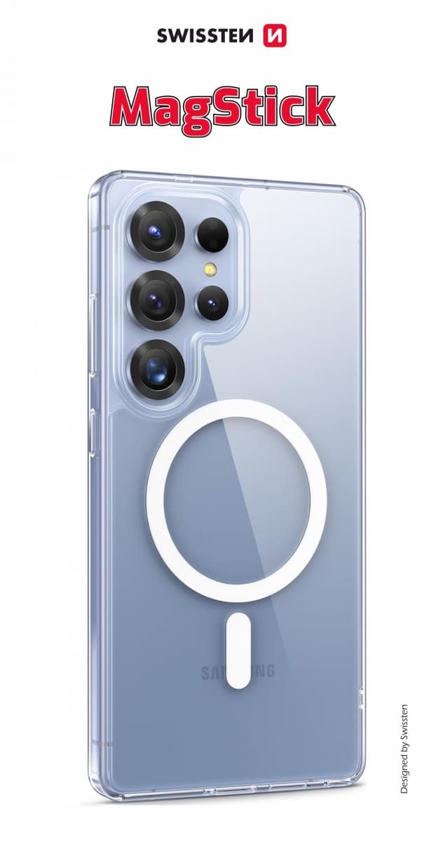 Zadní kryt Swissten Clear Jelly Magstick pro Samsung S25 Ultra průhledný - náhled 1
