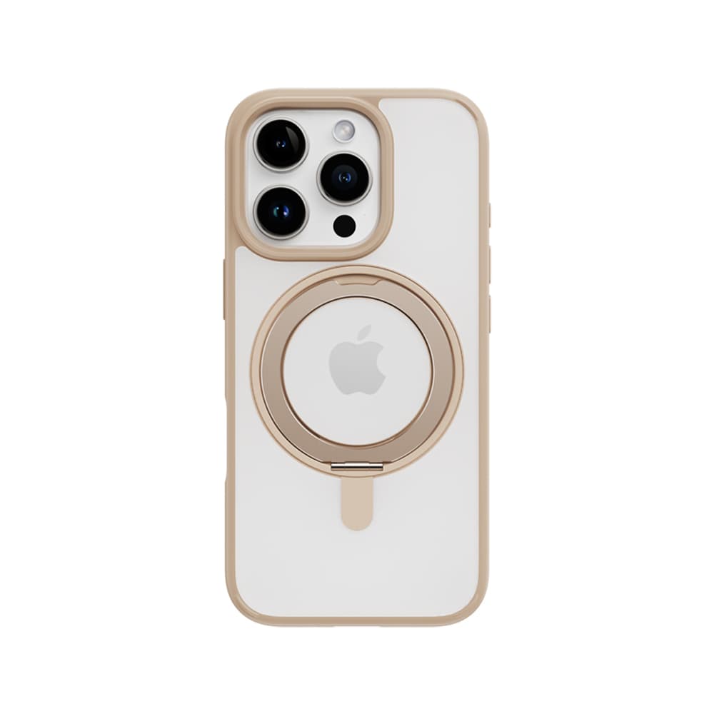 Zadní kryt Rock Rotating Stand Soft Touch Series Magnetic pro iPhone 16 Pro Max zlatý - náhled 1
